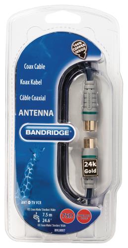 Bandridge BVL8007 Digitale Coax Kabel 7.5 m