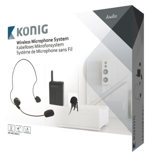 König KN-MICW631 Draadloos microfoonsysteem met bodypack