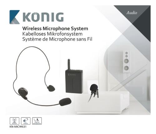 König KN-MICW631 Draadloos microfoonsysteem met bodypack