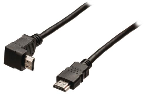 Valueline VLVB34210B30 High Speed HDMI-kabel met ethernet HDMI-connector - HDMI-connector 270° gehoekt 3,00 m zwart