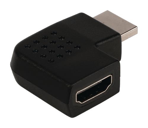 Valueline VLVB34904B HDMI adapter HDMI connector rechts gehoekt - HDMI input zwart