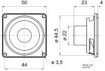 Visaton 2220 Full-range luidspreker 5 cm (2") 8 Ohm
