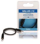 Valueline VLAB21250B02 Jack stereo audio adapterkabel 2,5 mm mannelijk - 3,5 mm vrouwelijk 0,20 m zwart