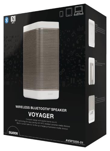 Sweex AVSP3200-01 Sweex wireless Bluetooth® speaker Voyager white