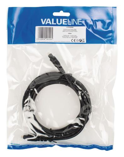 Valueline VLAP25000B50 Toslink Digitale audiokabel Toslink mannelijk - Toslink mannelijk 5,00 m zwart