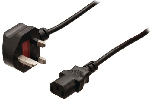 Valueline VLEB11100B20 Stroomkabel UK-plug mannelijk - IEC-320-C13 2,00 m zwart