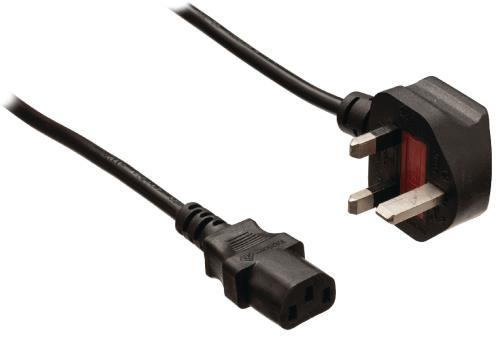 Valueline VLEB11100B20 Stroomkabel UK-plug mannelijk - IEC-320-C13 2,00 m zwart
