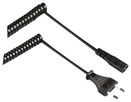 Valueline VLEP11062B20 Stroomkabel Euro-plug mannelijk - IEC-320-C1 2,00 m zwart