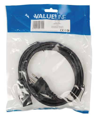 Valueline VLEP11200B20 Stroomkabel Zwitserse plug mannelijk - IEC-320-C13 2,00 m zwart