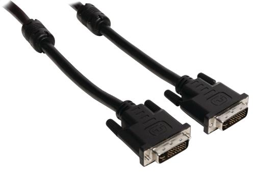 Valueline VLCP32050B50 DVI kabel DVI-I 24+5-pin male - DVI-I 24+5-pin male 5,00 m zwart