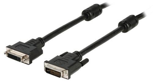 Valueline VLCP32055B20 DVI verlengkabel DVI-I 24+5-pin male - DVI-I 24+5-pin female 2,00 m zwart