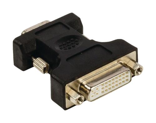 Valueline VLCP32901B VGA - DVI adapter VGA male - DVI-I 24+5-pin female zwart