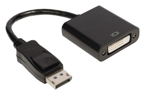 Valueline VLCP37250B02 DisplayPort - DVI adapterkabel DisplayPort male - DVI-D 24+1p female 0,20 m zwart