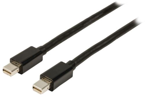 Valueline VLCP37500B10 Mini DisplayPort kabel Mini DisplayPort male - Mini DisplayPort male 1,00 m zwart
