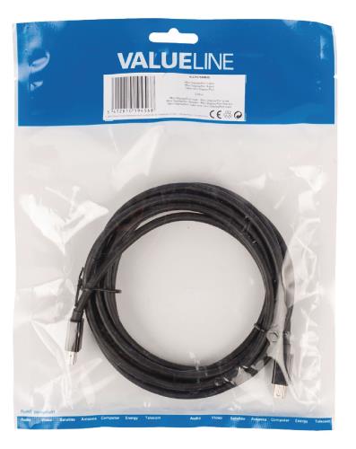 Valueline VLCP37500B30 Mini DisplayPort kabel Mini DisplayPort male - Mini DisplayPort male 3,00 m zwart