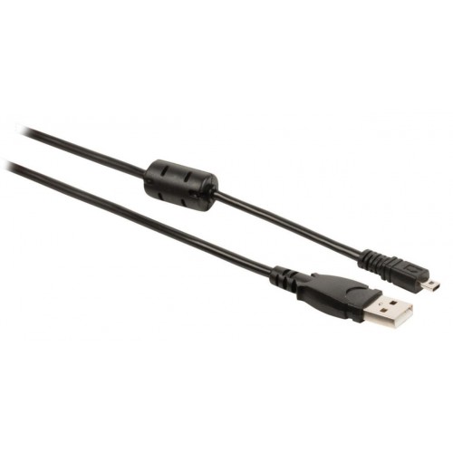 Valueline VLCP60800B20 Camera data kabel USB 2.0 A male - 14p Fuji connector male 2,00 m zwart