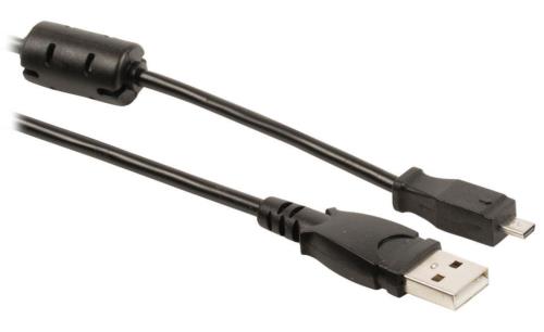 Valueline VLCP60803B20 Camera data kabel USB 2.0 A male - 8p Kodak connector male 2,00 m zwart
