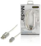 Profigold PROM105 Sync and charge-kabel 8-pins male - USB 2.0 A male 2,00 m wit