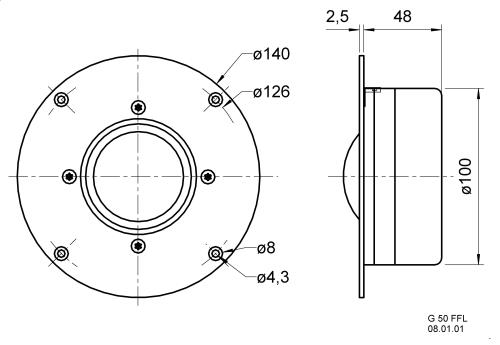 Visaton 1176 High-End dome luidspreker 50 mm (2") 8 Ohm