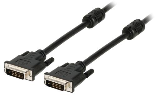 Valueline VLCB32000B30 DVI-D-kabel DVI-D 24 + 1-pins mannelijk - DVI-D 24 + 1-pins mannelijk 3,00 m zwart