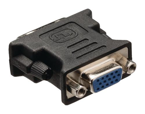 Valueline VLCB32900B DVI-adapter DVI-I 24 + 5-pins mannelijk - VGA vrouwelijk zwart