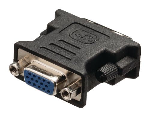 Valueline VLCB32900B DVI-adapter DVI-I 24 + 5-pins mannelijk - VGA vrouwelijk zwart