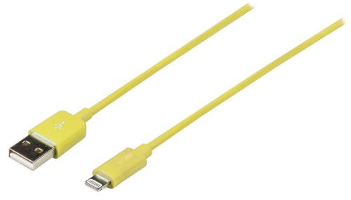 Valueline VLMP39300Y2.00 USB sync & charge-kabel lightning mannelijk - USB A mannelijk 2,00 m geel