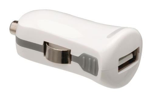 Valueline VLMB11950W USB-autolader USB A female - 12V-autoaansluiting wit 2.1A