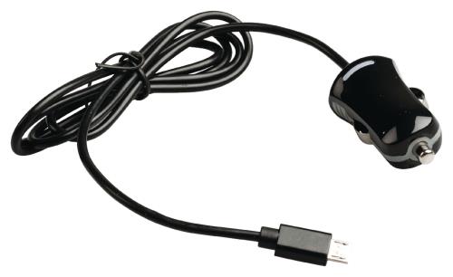 Valueline VLMB60890B10 Micro-USB-autolader Micro USB male - 12V autoaansluiting 1,00 m zwart 2.1A