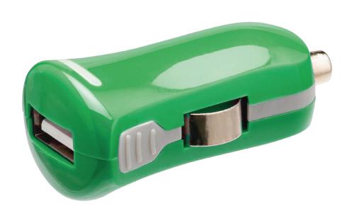 Valueline VLMP11950G USB-autolader USB A female - 12V-autoaansluiting groen