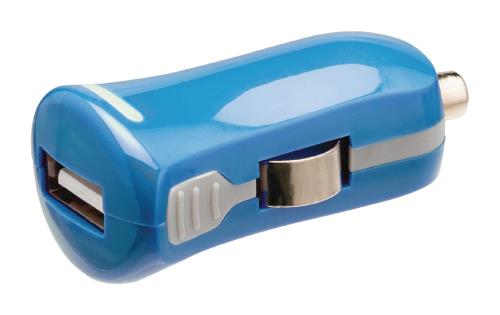 Valueline VLMP11950L USB-autolader USB A female - 12V-autoaansluiting blauw