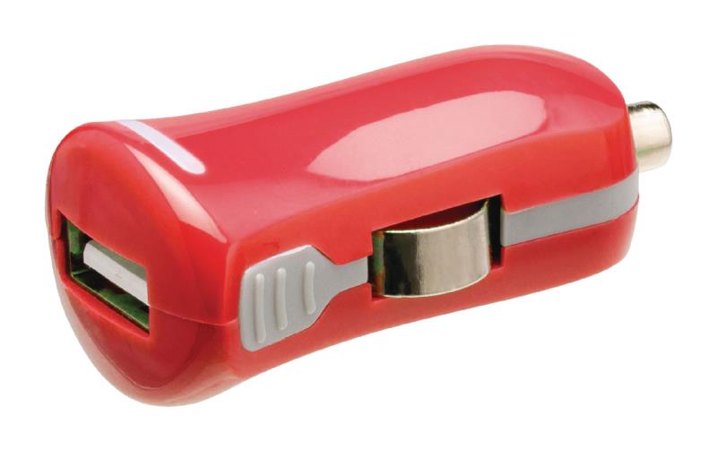 Valueline VLMP11950R USB-autolader USB A female - 12V-aansluiting rood