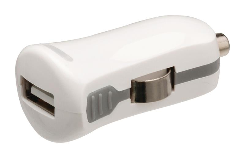 Valueline VLMP11950W USB-autolader USB A female - 12V-autoaansluiting wit