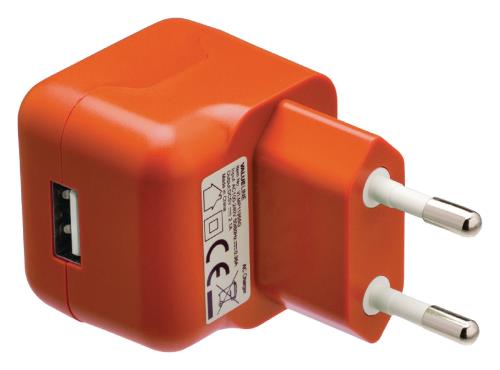 Valueline VLMP11955O USB-lader USB A female - AC-huisaansluiting oranje