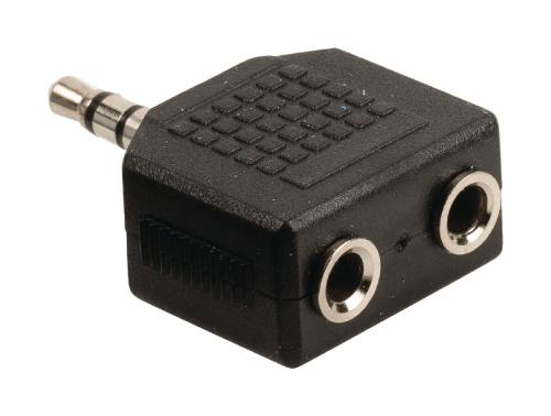 Valueline VLAB22945B Audio-splitter 3,5 mm male - 2x female zwart