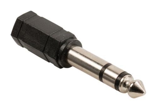 Valueline VLAB23930B Audio-adapter 6,35 mm male - 3,5 mm female zwart