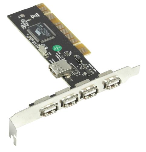 König CMP-USBCARD2HS USB 2.0 PCI kaart met 4+1 USB poorten