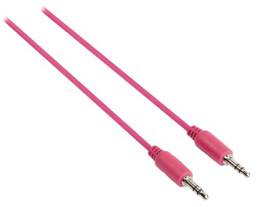 Sweex SMCA0101-09 Stereo audio kabel 3.5 mm male - male 1.00 m roze