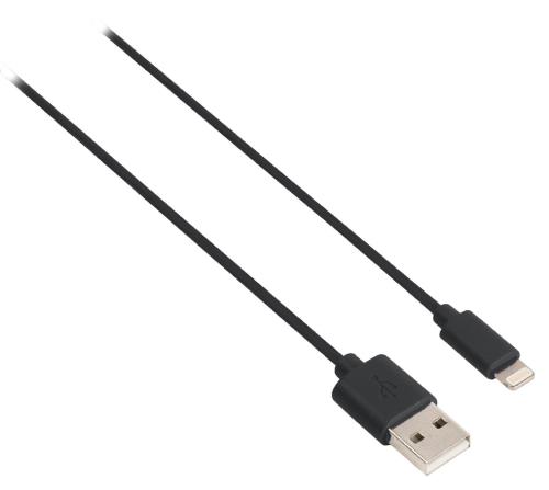 Sweex SMCA0312-00 USB sync and charge cable USB A male - 8-pin Lightning male 1.00 m black