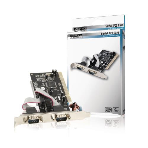 König CMP-PCISER10 2-poorts serieel PCI kaart