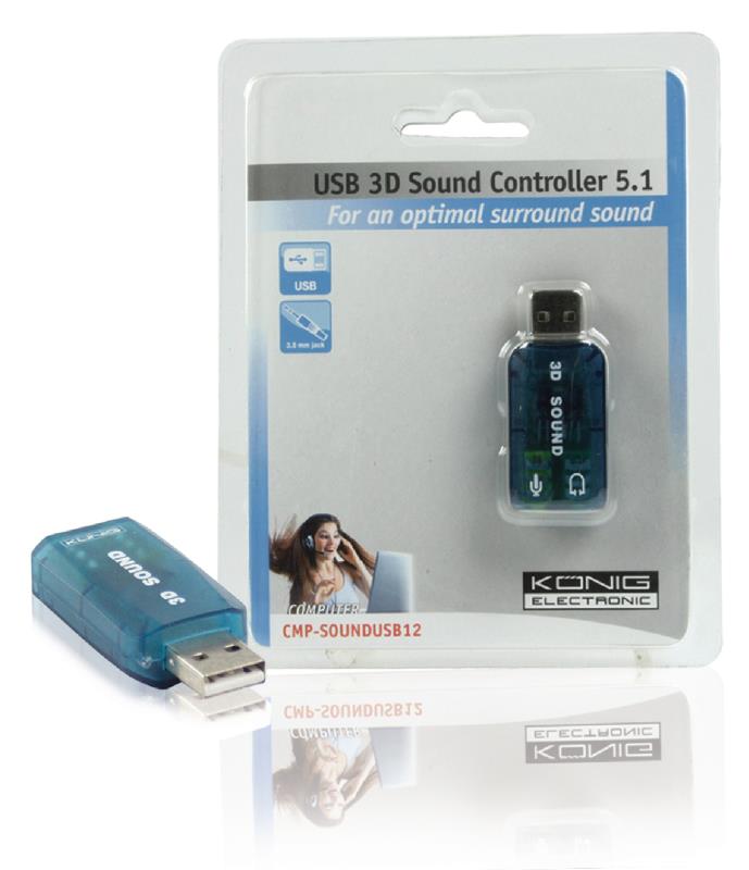 König CMP-SOUNDUSB12 USB 5.1 3D virtual sound controller