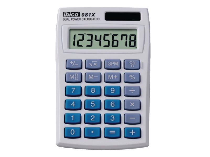 Ibico 081X Dual power rekenmachine