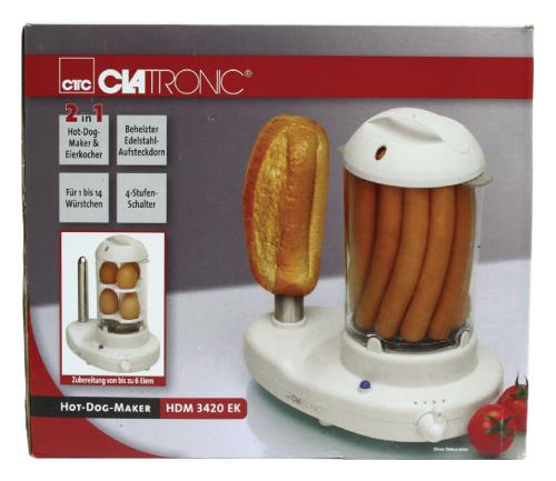 Clatronic HDM3420 HDM3420 hotdog maker en eierkoker