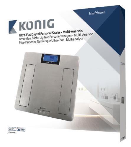 König HC-PS500N Ultraplatte personenweegschaal