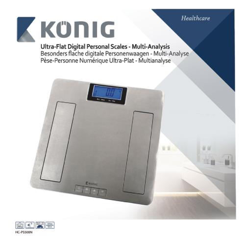 König HC-PS500N Ultraplatte personenweegschaal