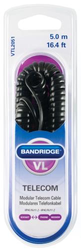 Bandridge VTL2051 Modulaire Handset Kabel 5.0 m