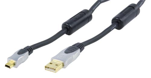 HQ HQSS6161/1.8 Hoge kwaliteit USB 2.0 aansluitkabel 1,80 m