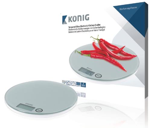 König HC-KS23N Digitale keukenweegschaal wit