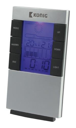 König KN-WS101N LCD-klok en weerstation