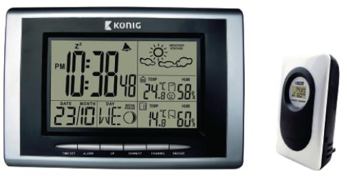 König KN-WS400N 433 MHz draadloos station met hygrothermometer